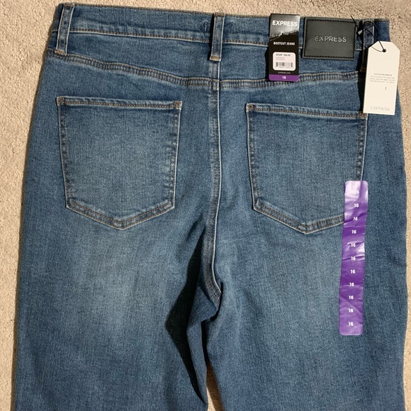 Express Bootcut Jeans. Stretch Jeans. Size 16 jeans - Picture 4 of 6